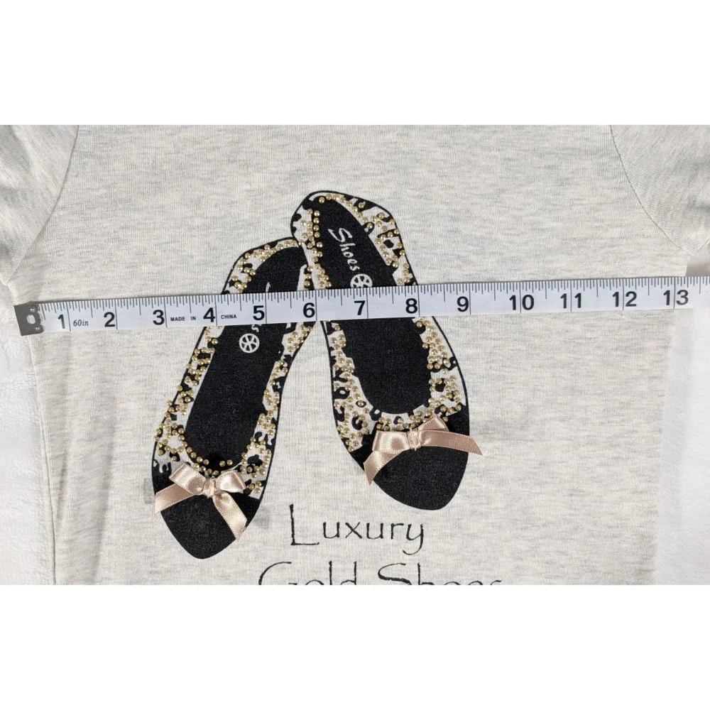 ❤️ Ballet Slippers Long Sleeve Crewneck T Shirt Size XS - Picture 5 of 9